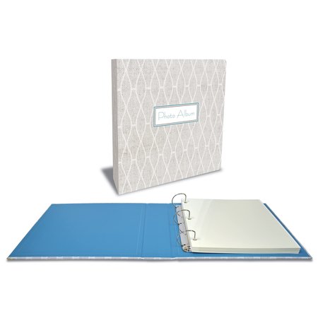 BETTER OFFICE PRODUCTS Large 3-Ring Padded Photo Album, Magnetic Self-Stick, 50 Double Sided Photo Mounting Shts 32122